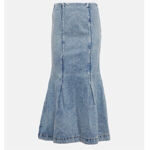 KHAITE denim Jean maxi skirt size 29